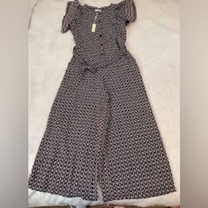Studio geometry romper jumpsuit pants size small for women